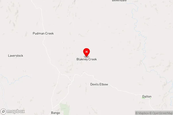 Blakney Creek,New South Wales Area Map