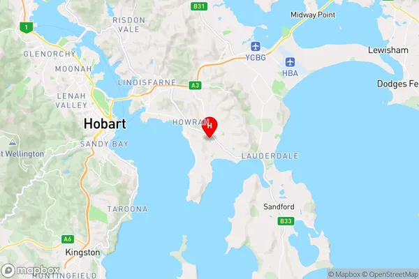 Rokeby,Tasmania Area Map