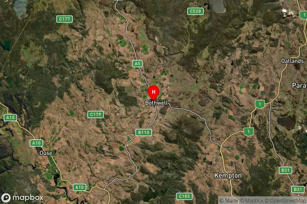 Bothwell,Tasmania Satellite Map