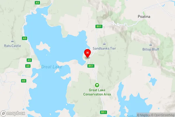 Cramps Bay,Tasmania Area Map