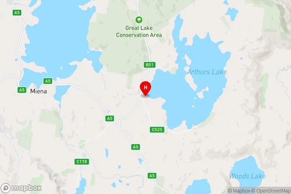 Flintstone,Tasmania Area Map