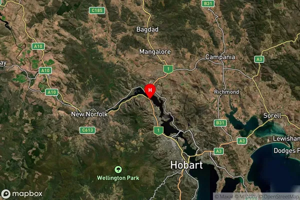 Granton,Tasmania Satellite Map