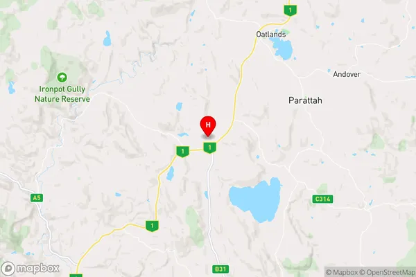 Jericho,Tasmania Area Map