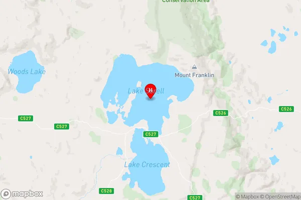 Lake Sorell,Tasmania Area Map