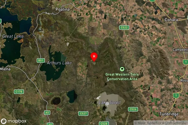 Millers Bluff,Tasmania Satellite Map