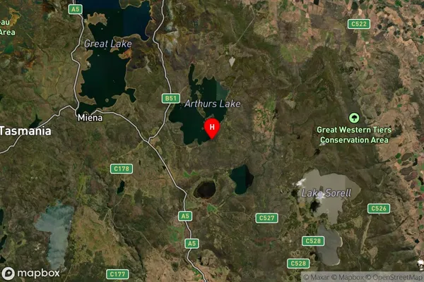 Morass Bay,Tasmania Satellite Map