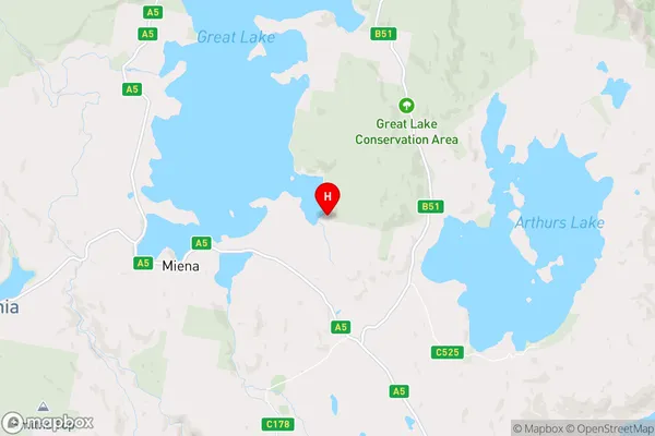 Tods Corner,Tasmania Area Map