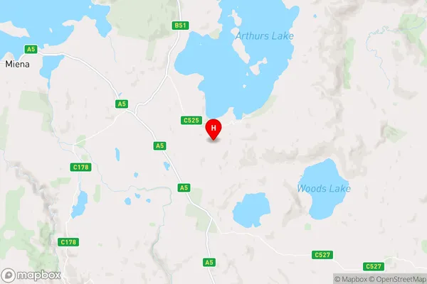 Wilburville,Tasmania Area Map