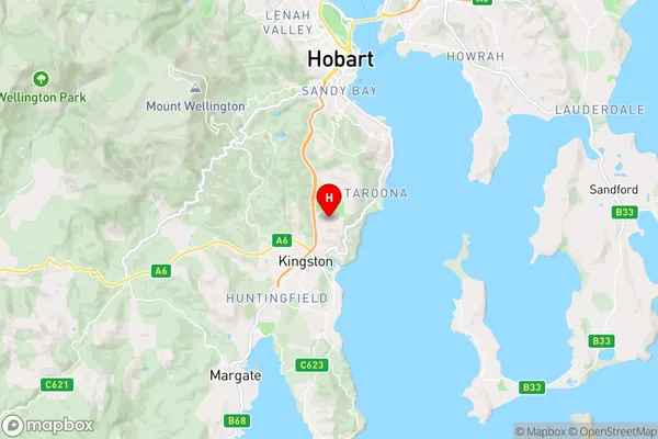 Albion Heights,Tasmania Area Map