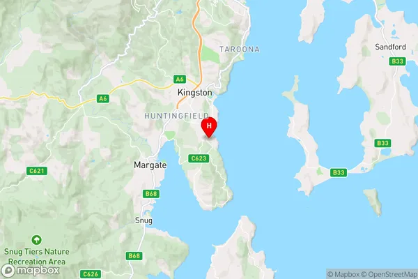 Blackmans Bay,Tasmania Area Map