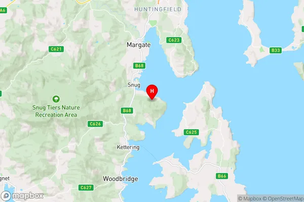 Coningham,Tasmania Area Map