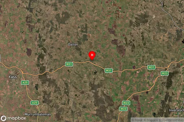 Gunning,New South Wales Satellite Map