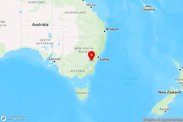 Gunning,New South Wales Region Map