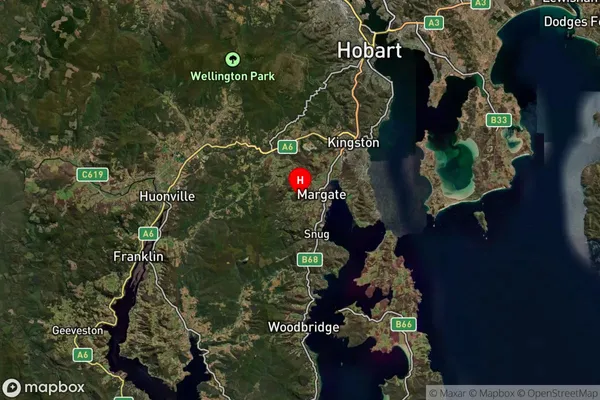 Nierinna,Tasmania Satellite Map