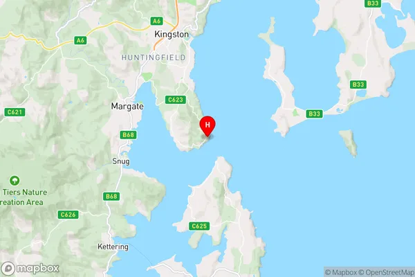 Piersons Point,Tasmania Area Map