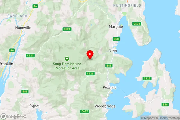 Snug,Tasmania Area Map