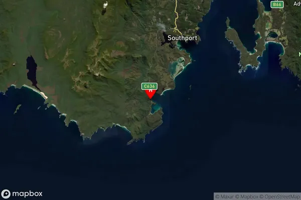 Catamaran,Tasmania Satellite Map