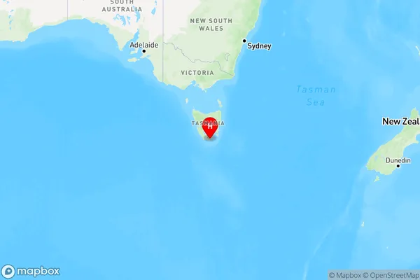 Catamaran,Tasmania Region Map