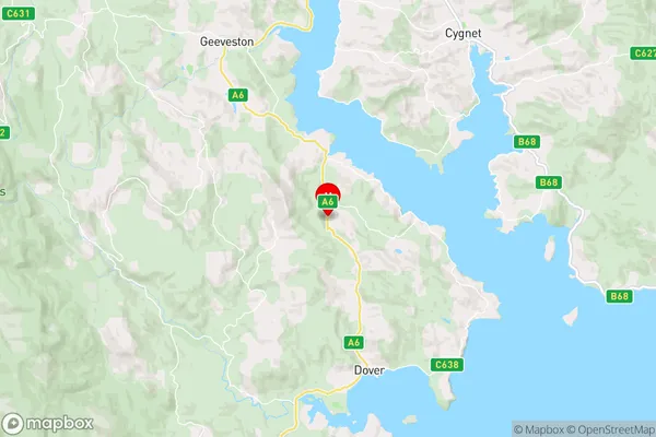 Glendevie,Tasmania Area Map