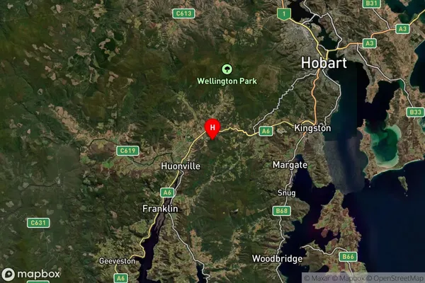 Grove,Tasmania Satellite Map