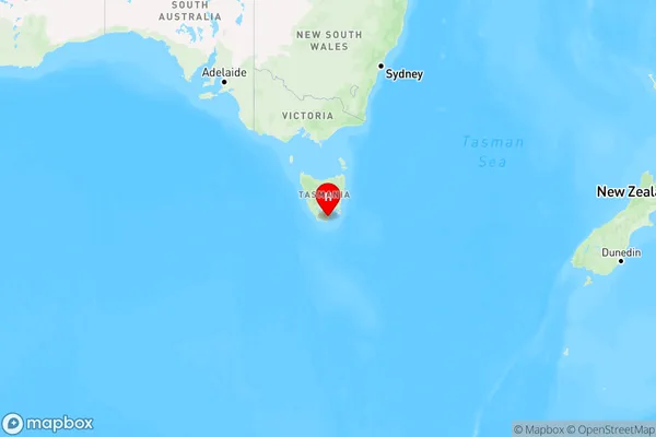 Hastings,Tasmania Region Map