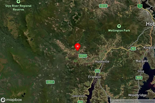 Judbury,Tasmania Satellite Map