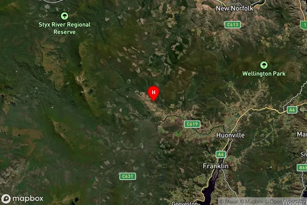 Lonnavale,Tasmania Satellite Map