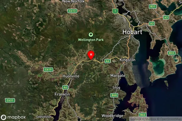 Lower Longley,Tasmania Satellite Map