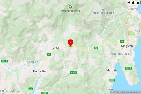 Lower Longley,Tasmania Area Map