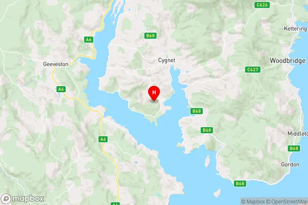 Lymington,Tasmania Area Map