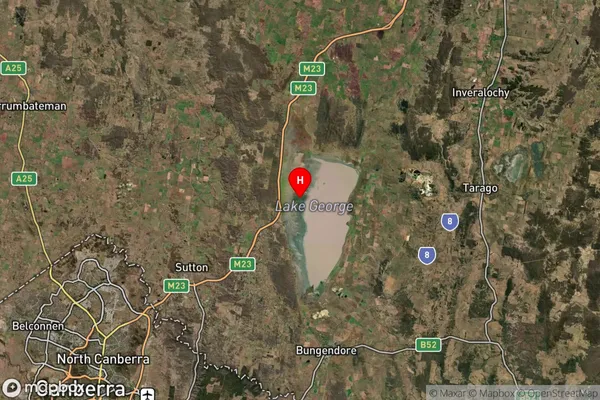 Lake George,New South Wales Satellite Map