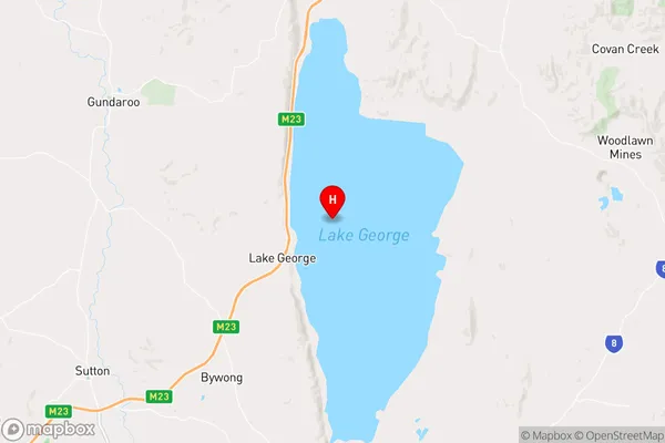 Lake George,New South Wales Area Map