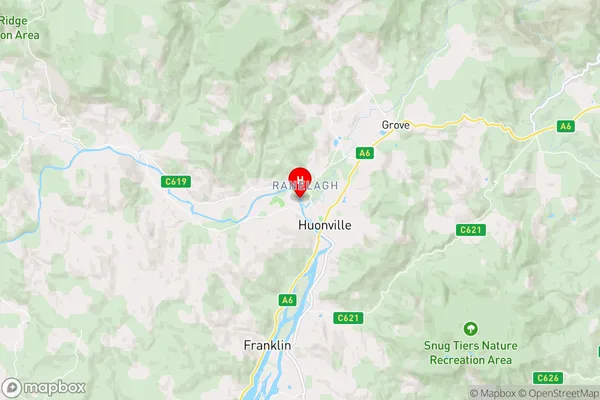 Ranelagh,Tasmania Area Map