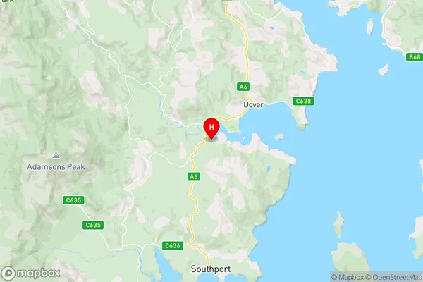 Strathblane,Tasmania Area Map