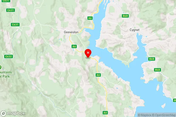 Waterloo,Tasmania Area Map