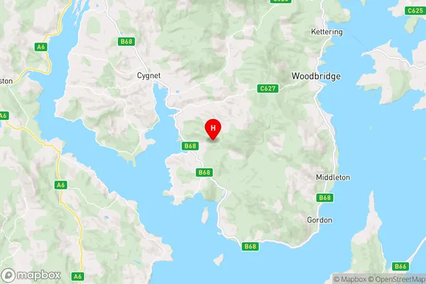 Deep Bay,Tasmania Area Map