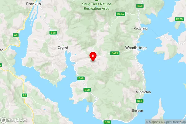 Gardners Bay,Tasmania Area Map