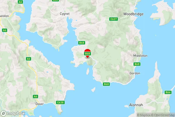 Randalls Bay,Tasmania Area Map