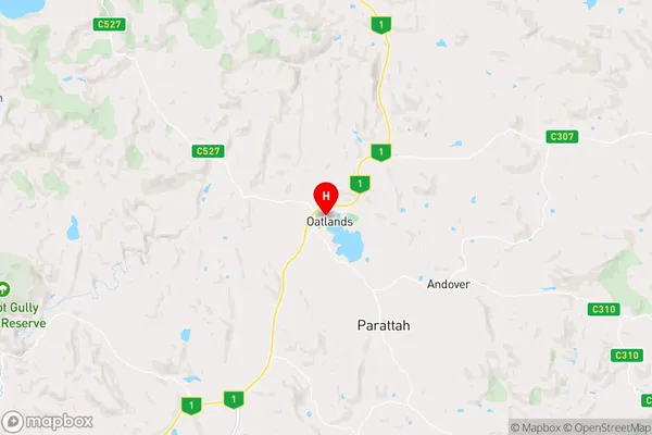 Oatlands,Tasmania Area Map