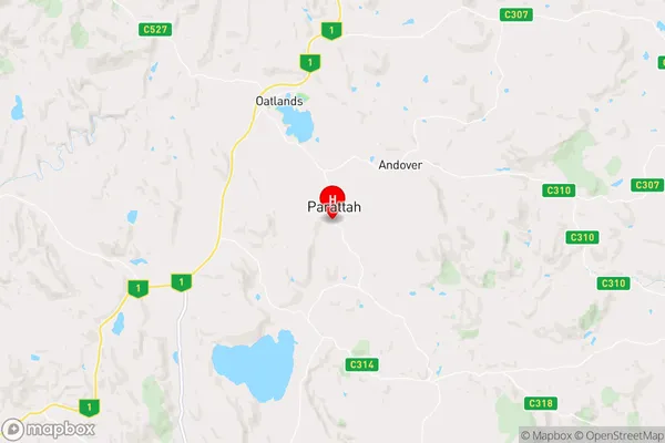 Parattah,Tasmania Area Map