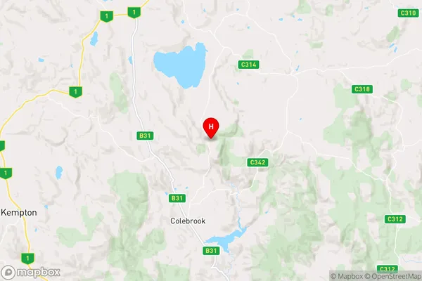 Rhyndaston,Tasmania Area Map