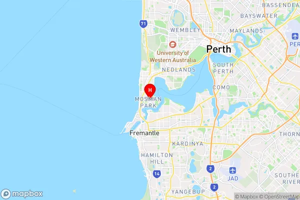 Mosman Park,Western Australia Area Map