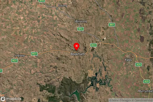 Bookham,New South Wales Satellite Map