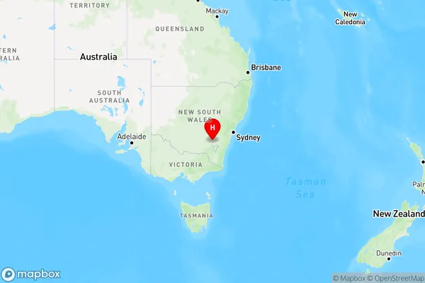 Bookham,New South Wales Region Map