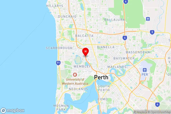 Osborne Park Dc,Western Australia Area Map