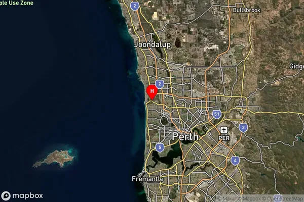 Karrinyup,Western Australia Satellite Map