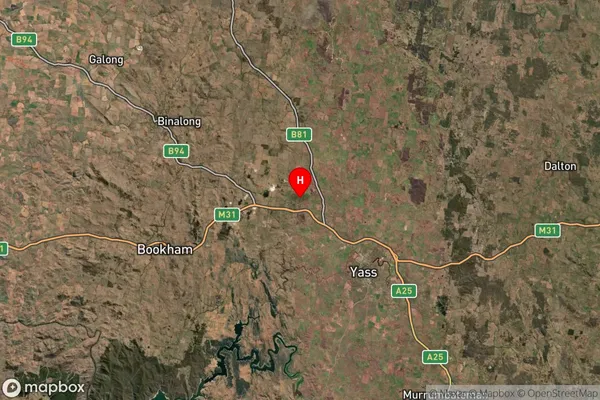 Bowning,New South Wales Satellite Map