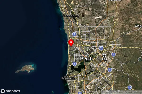 Scarborough,Western Australia Satellite Map