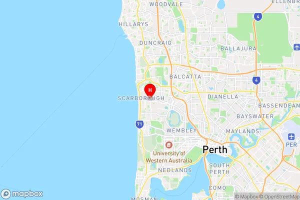 Scarborough,Western Australia Area Map