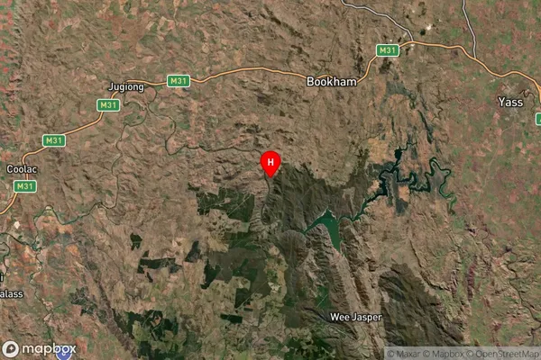 Burrinjuck,New South Wales Satellite Map